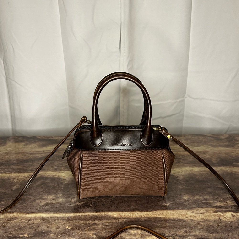 SOLD.      Liz Claiborne Brown Crossbody Bag with Adjustable Strap
